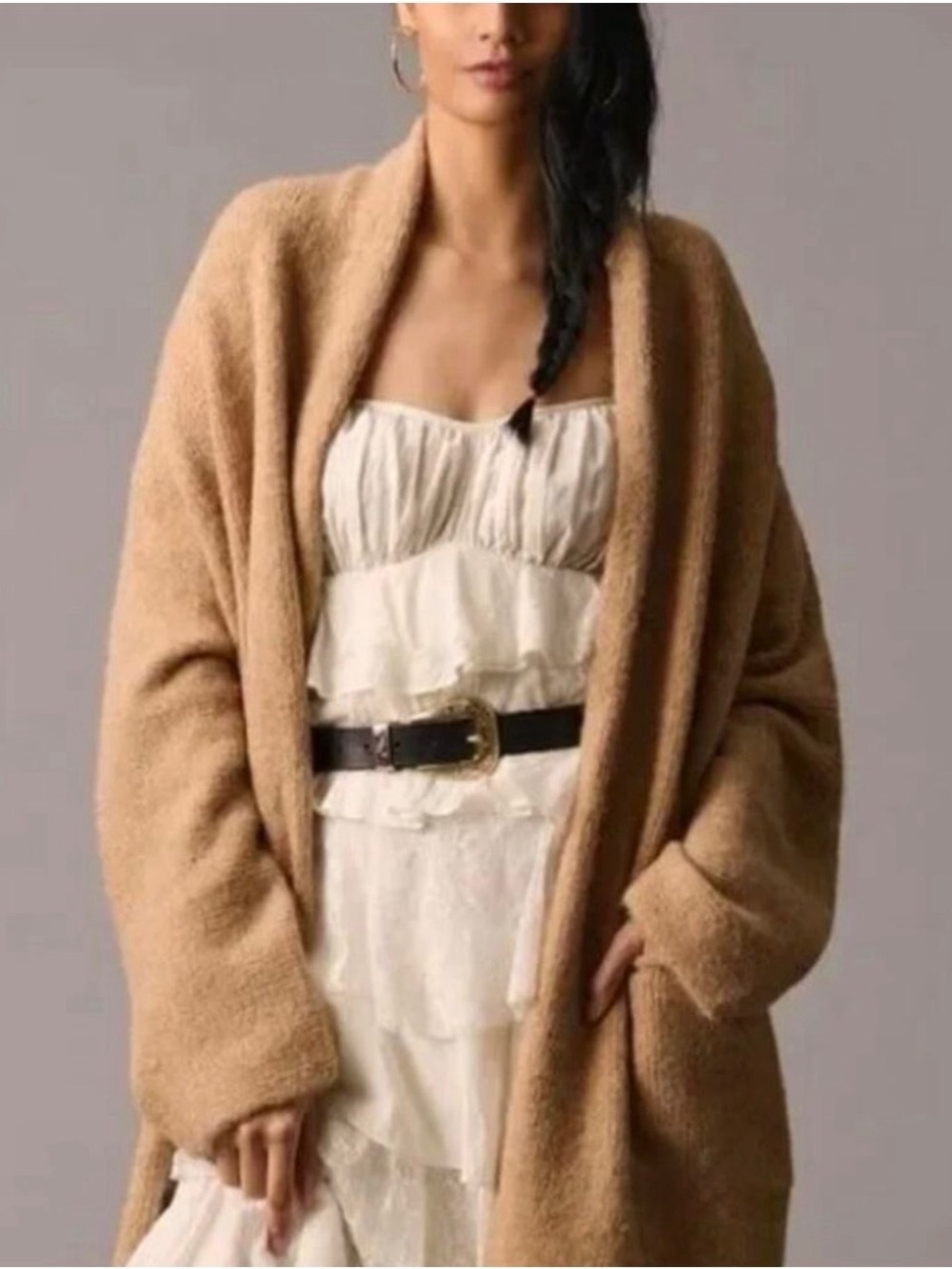 Anthropologie Sleeping on Snow Alpaca-Blend Cardigan